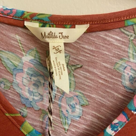 NEW Matilda Jane Looks To Frill Dress Medium Floral Tiered - Picture 3 of 4